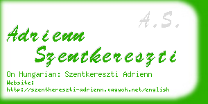 adrienn szentkereszti business card